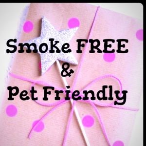 Smoke free, Pet friendly